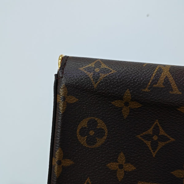 FÉLICIE Monogram Coated Canvas Brown