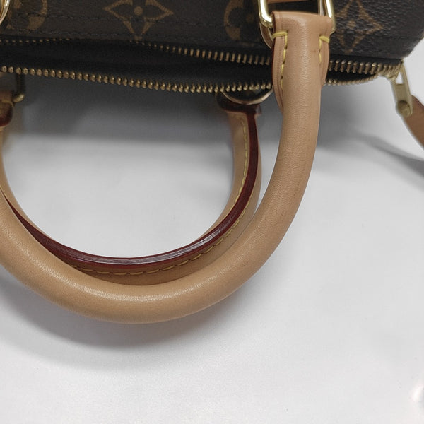 SPEEDY 25 Monogram Coated Canvas Brown