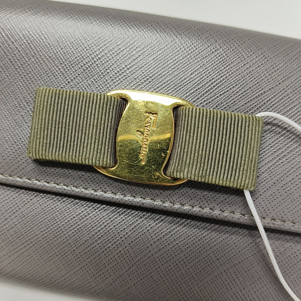 Ginny Calfskin Gray Wallet