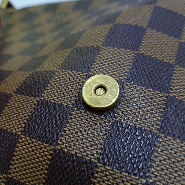 Authenticated pre-owned MUSETTE TANGO Damier Ebene Coated Canvas Brown - Crossbody Bag at Looply