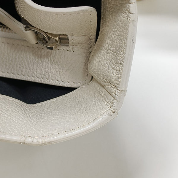 Shopping Bag Calfskin White