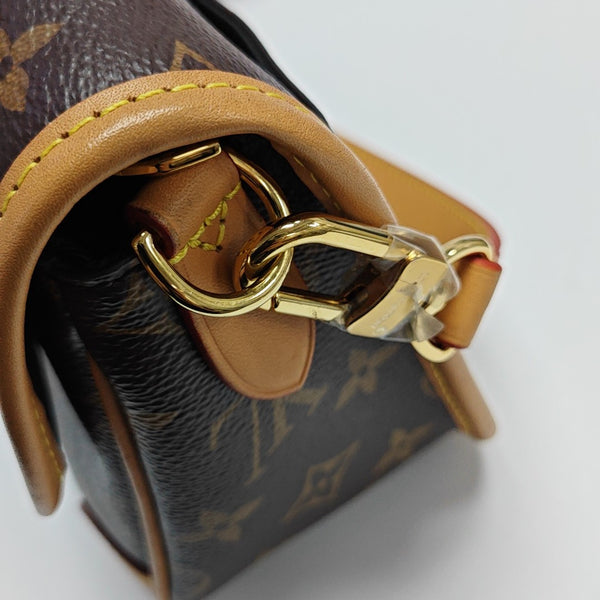 DIANE Monogram Coated Canvas Brown