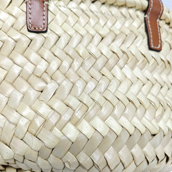TEEN TRIOMPHE CELINE CLASSIC Mini Straw Beige