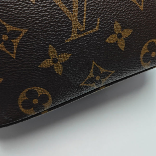 ALL IN BB Monogram Coated Canvas Brown