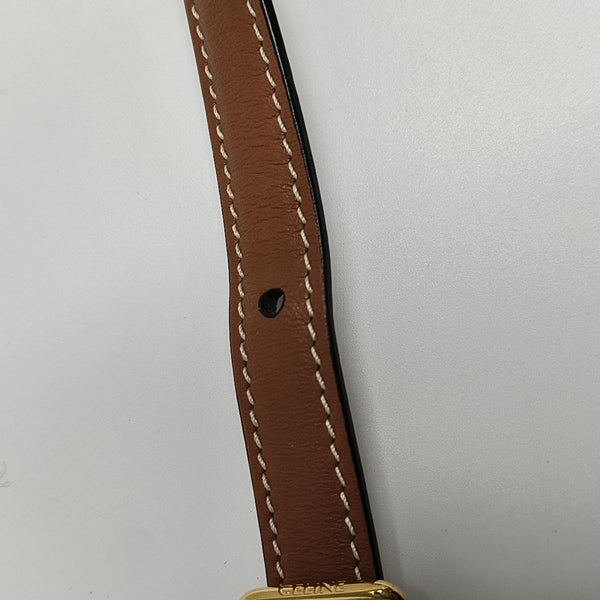 TRIOMPHE Small Coated Canvas Brown