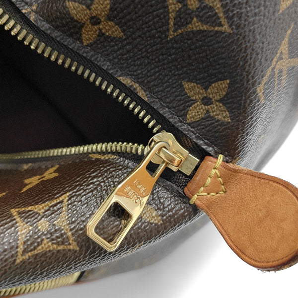 MARAIS MM Monogram Coated Canvas Brown