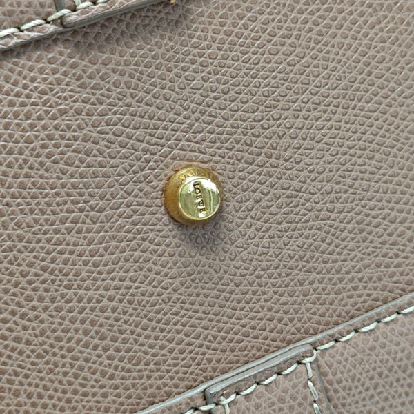 Calfskin Top Handle Bag Beige