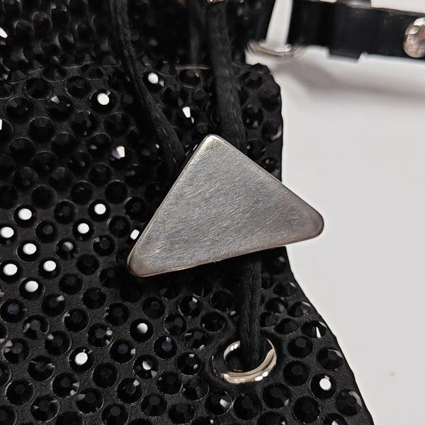 Lab-Grown Diamond Bucket Bag Black