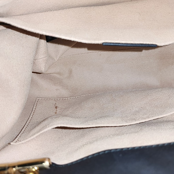 Padlock Small Monogram Coated Canvas Beige