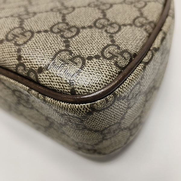 Ophidia Small Monogram Coated Canvas Brown