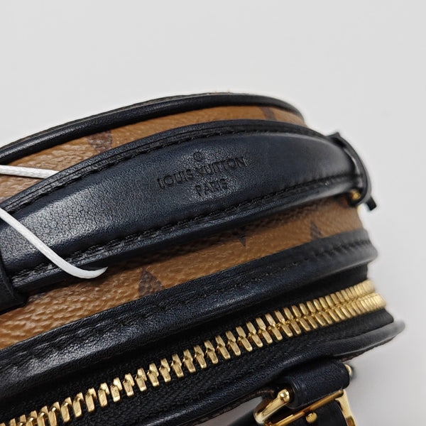 BOITE CHAPEAU Mini Monogram Coated Canvas Brown