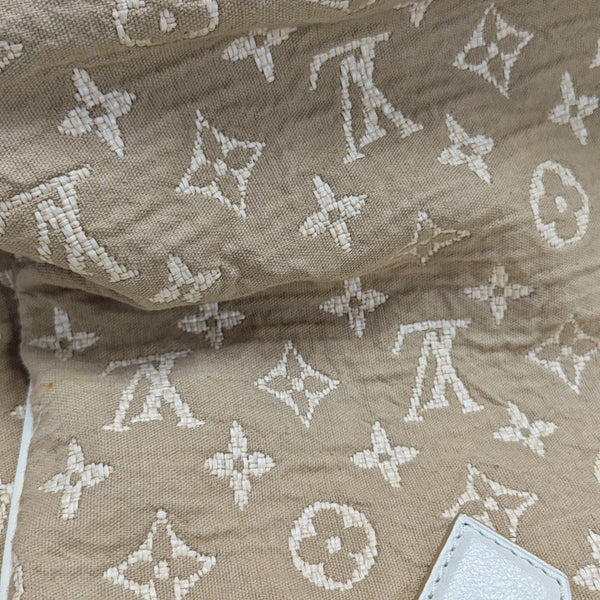 SABBIA BESACE GM Monogram Canvas Beige