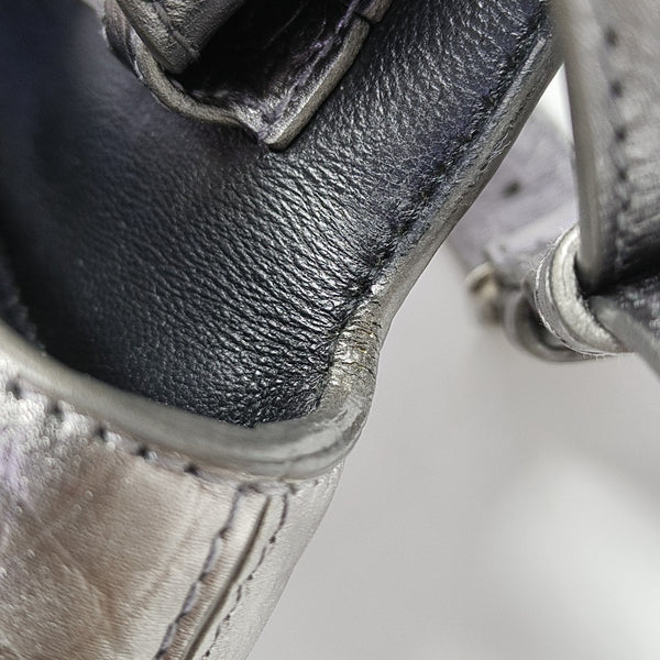 Downtown Calfskin Silver