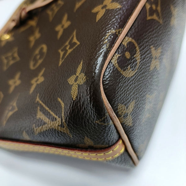 NÉONOÉ Nano Monogram Coated Canvas Brown