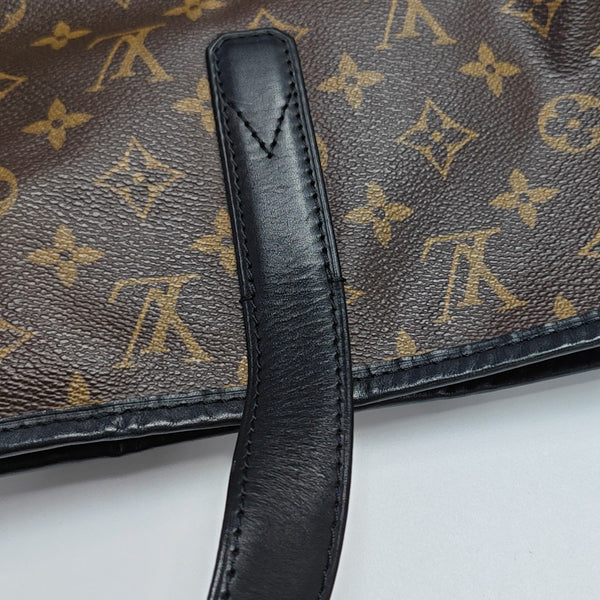 DAVIS Monogram Coated Canvas Brown