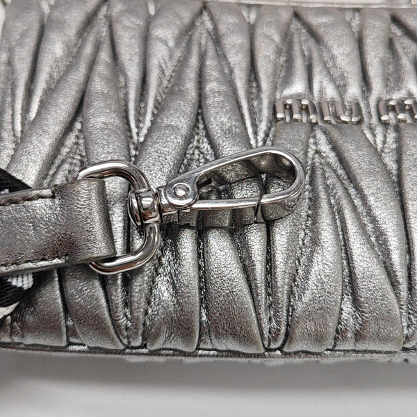 Matelassé Quilted Lambskin Silver