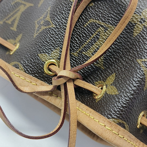 NÉONOÉ Nano Monogram Coated Canvas Brown