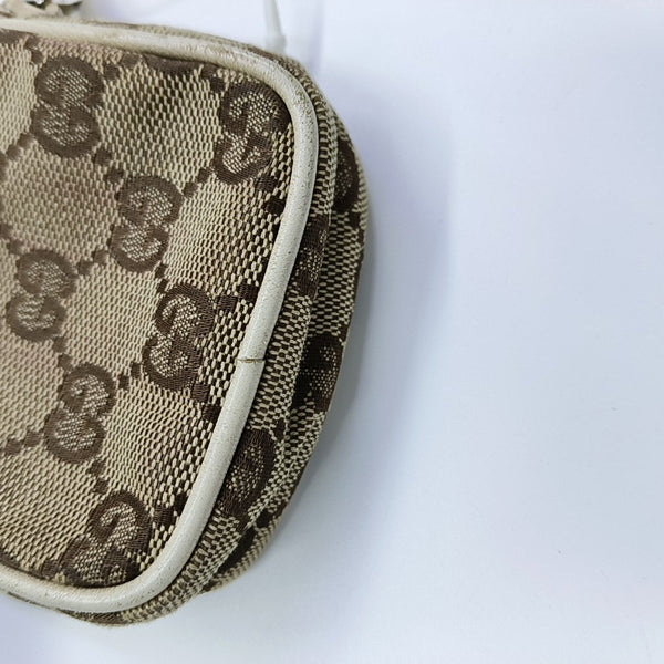 Monogram Canvas Clutch Beige