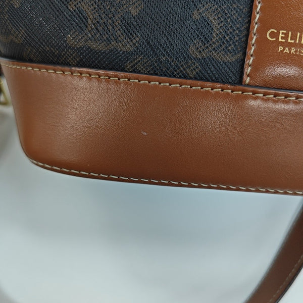 TRIOMPHE CANVAS Small Coated Canvas Brown