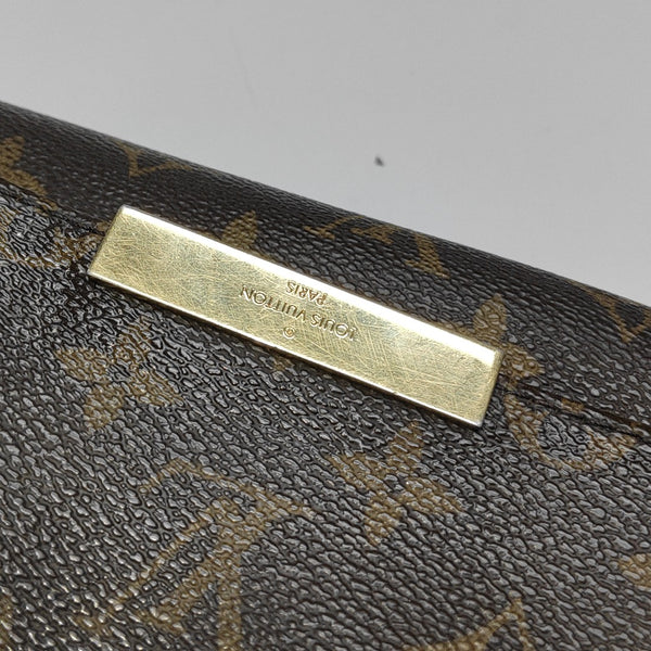 FAVORITE PM Monogram Coated Canvas Brown