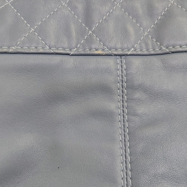 Quilted Calfskin Shoulder Bag Blue