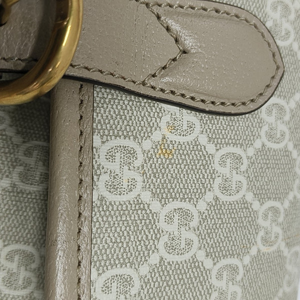Monogram Coated Canvas Backpack Beige