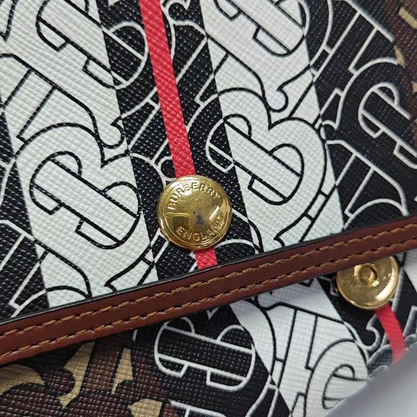 Crossbody Bag Coated Canvas Multicolor