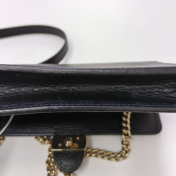 Interlocking G Small Calfskin Black