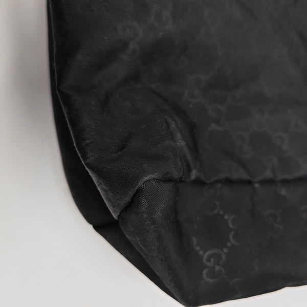 Monogram Fabric Tote Bag Black