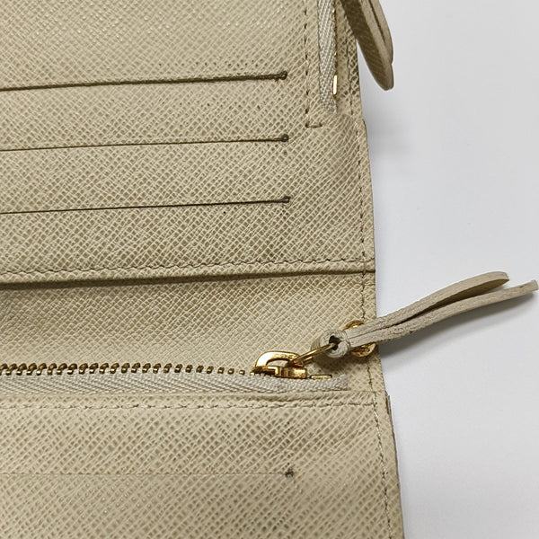INSOLITE Damier Azur Coated Canvas White Wallet
