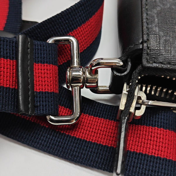 GG Imprime Small Monogram Coated Canvas Black