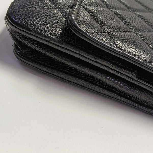 WOC Quilted Grained Calfskin Black