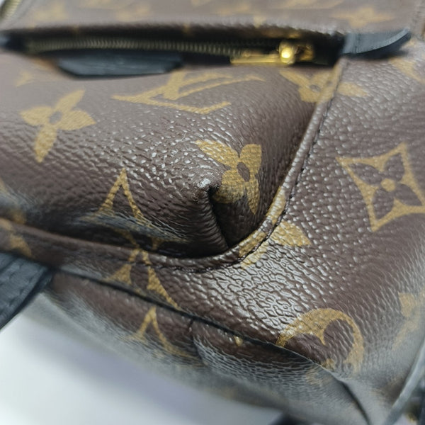 PALM SPRINGS Mini Monogram Coated Canvas Brown