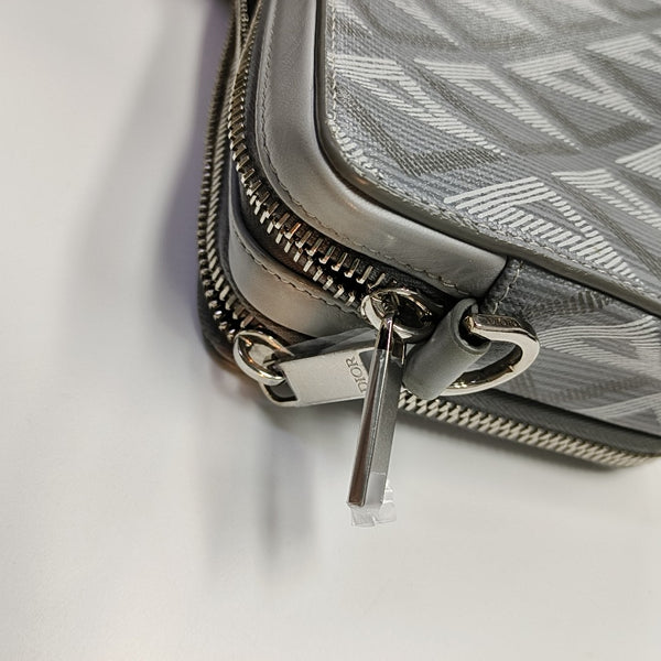 Coated Canvas Shoulder Bag Gray