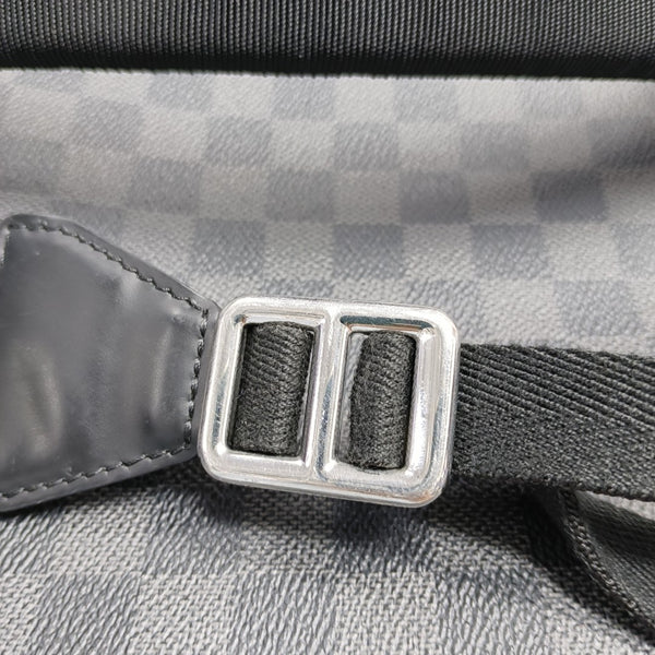 JOSH Damier Graphite Coated Canvas Gray