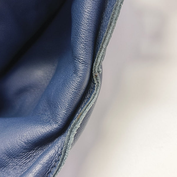 Calfskin Shoulder Bag Blue