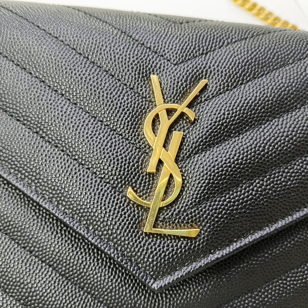 MONOGRAM WOC Chevron Calfskin Black