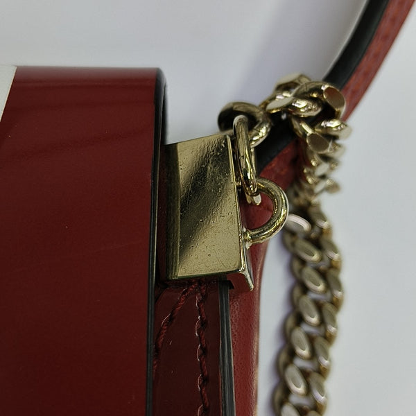 Faye Small Patent Leather Red