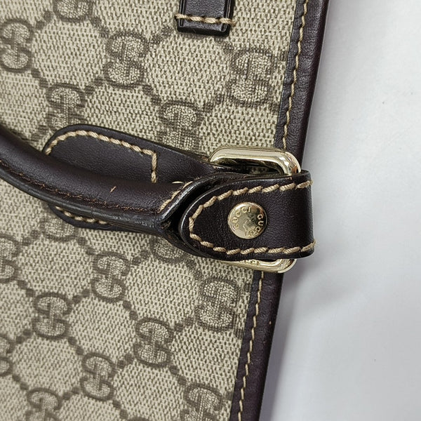 Monogram Coated Canvas Tote Bag Black