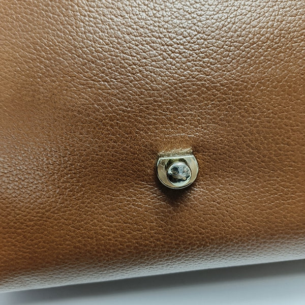 Calfskin Shoulder Bag Brown