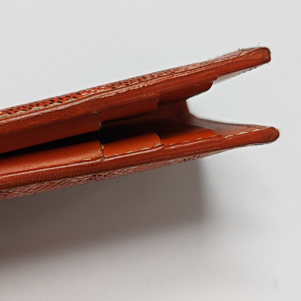 Saint-Marc PM Coated Canvas Orange Card Holder