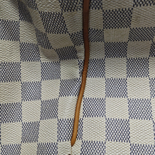 TOTALLY MM Damier Azur Coated Canvas White