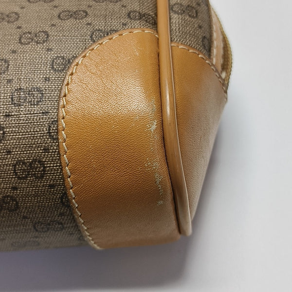 Monogram Coated Canvas Top Handle Bag Beige