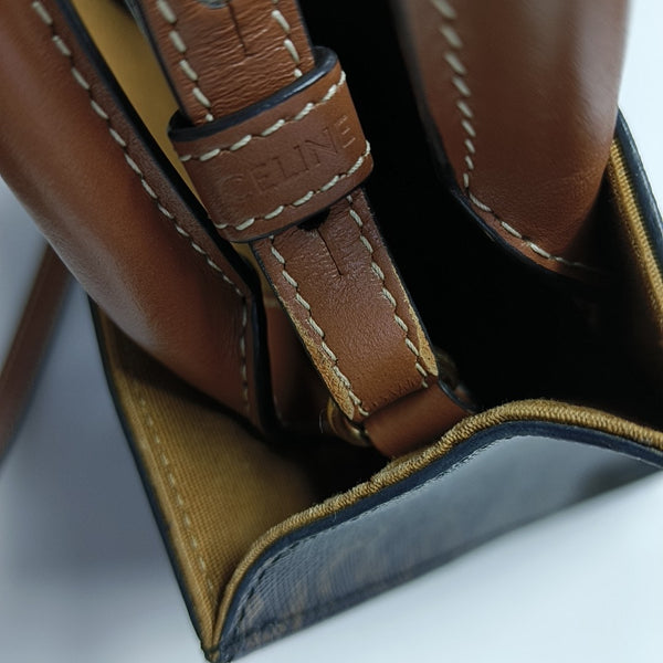 CABAS CELINE Mini Coated Canvas Brown