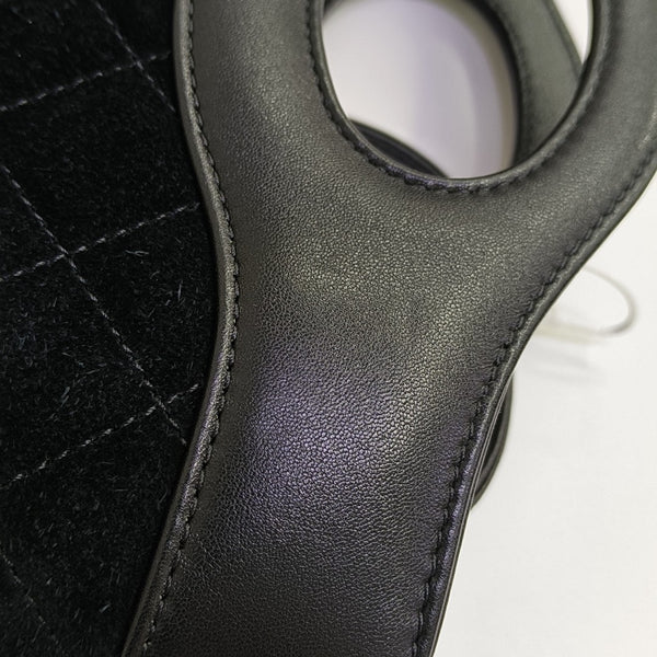 CHANEL 31 Mini Quilted Suede Black