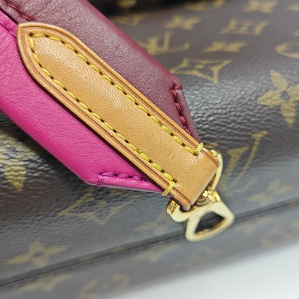 CLUNY PM Monogram Coated Canvas Brown