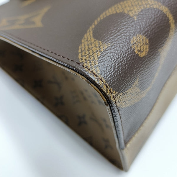 Authenticated pre-owned ONTHEGO MM Monogram Coated Canvas Brown - Tote Bag at Looply