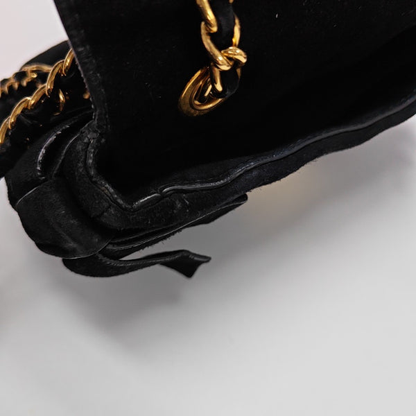 Suede Shoulder Bag Black