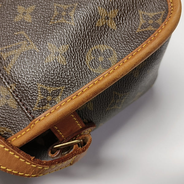 SOLOGNE PM Monogram Coated Canvas Brown
