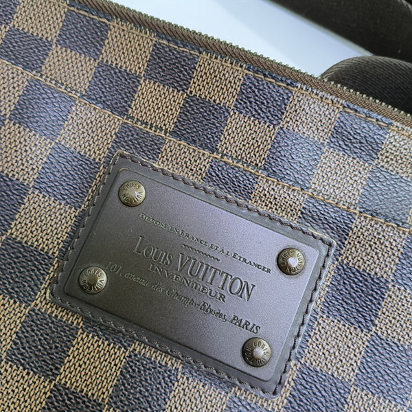 BROOKLYN Damier Ebene Coated Canvas Brown